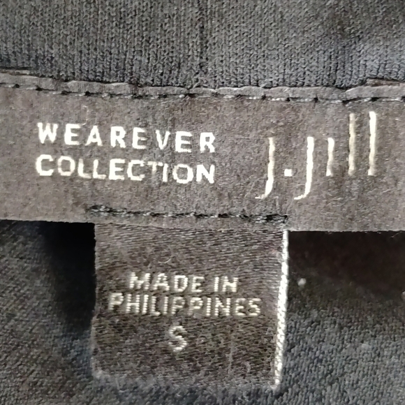 J. Jill Women's Black Open Front Stretch Cardigan Size S - Picture 6 of 7